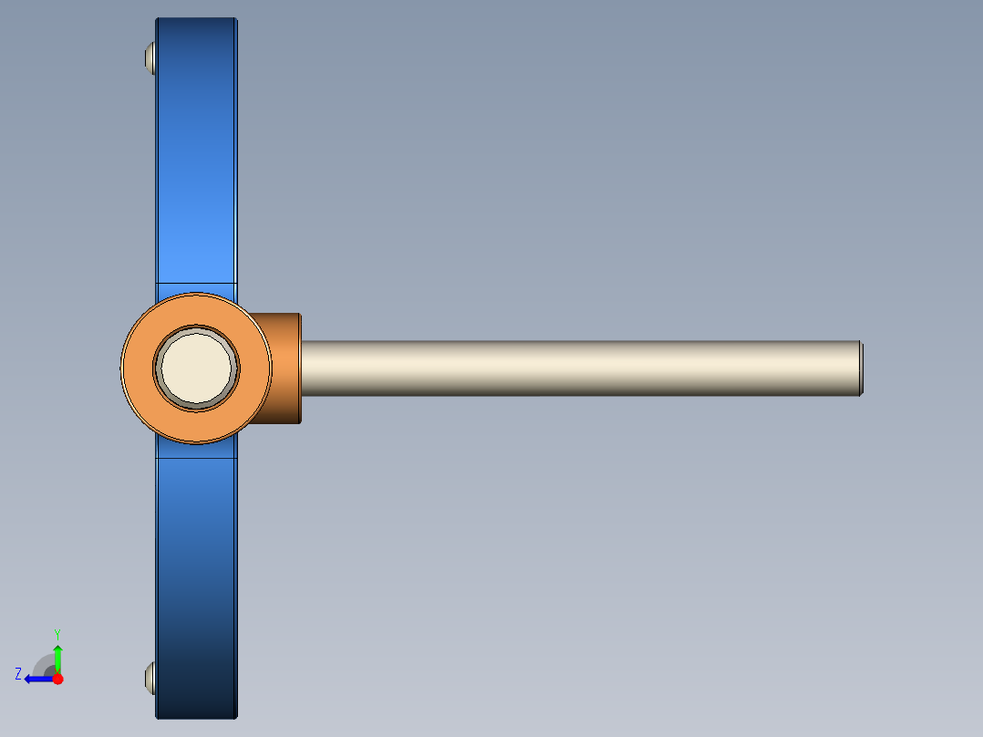 偏心往复直线运动机构右视图