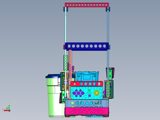 自主识别塑料箱水桶搬运堆高车后视缩略图