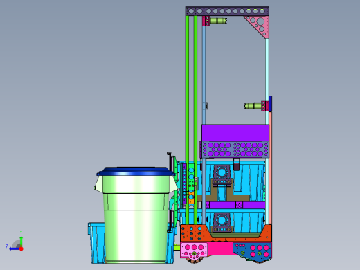 自主识别塑料箱水桶搬运堆高车右视缩略图