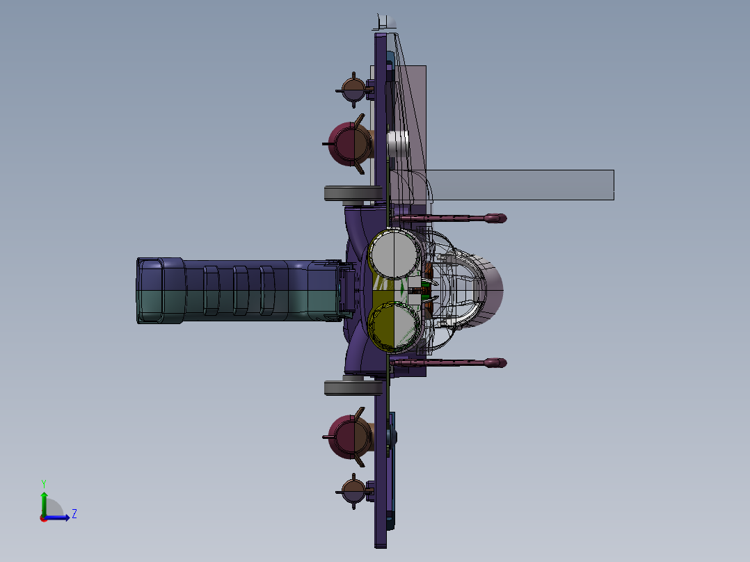 玩具飞机 3D模型左视图