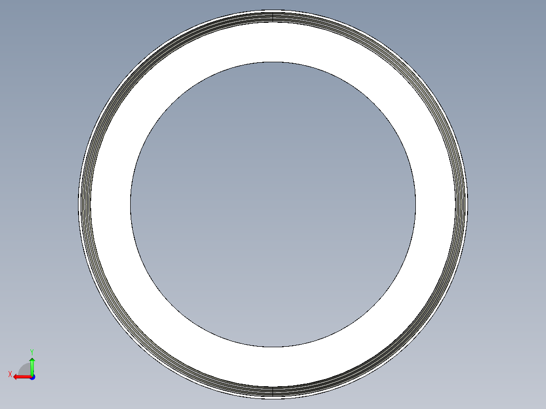 14QRC 根据DIN 8063 PN 10 16与溶剂焊接插座与锯齿面短，使用平垫片（垫片尺寸，看到QHv）后视图