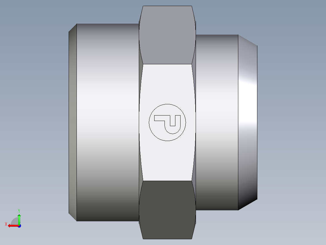卡套式工业通用硬管接头EO_Weld_connector_AS35LX后视图