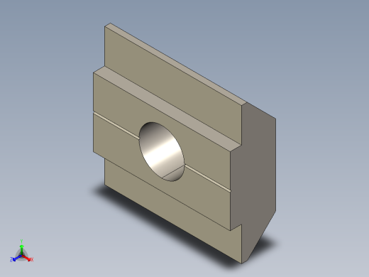 型材-BR 6 SLOT M4 SLIDE BLOCK KJN523140正等轴测缩略图