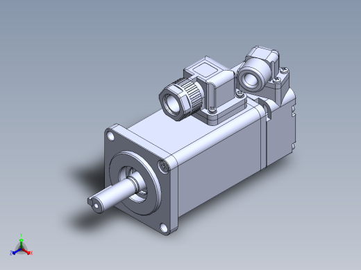 汇川电机（100w普通）MS1H1-10B30CB-A330Z 外形图