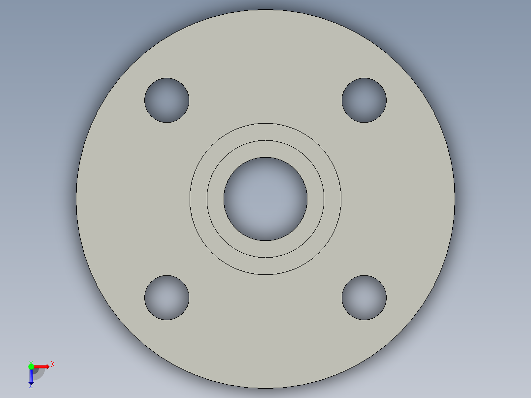 船舶管路系统SeaCor_Flange Vanstone_SPIG_37J156010_1in俯视图