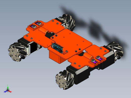 小型无人小车带麦克纳姆轮