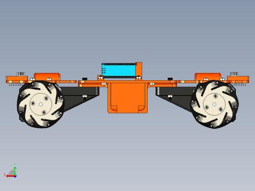 小型无人小车带麦克纳姆轮后视缩略图