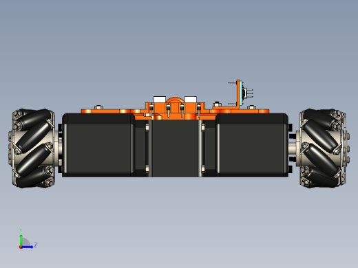 小型无人小车带麦克纳姆轮左视缩略图