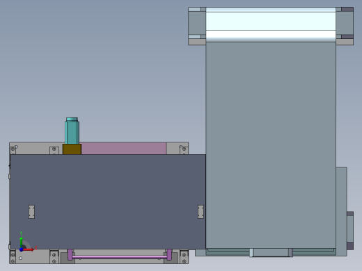 自动冲压上下料机 非标自动化设备3D图纸3D模型前视缩略图
