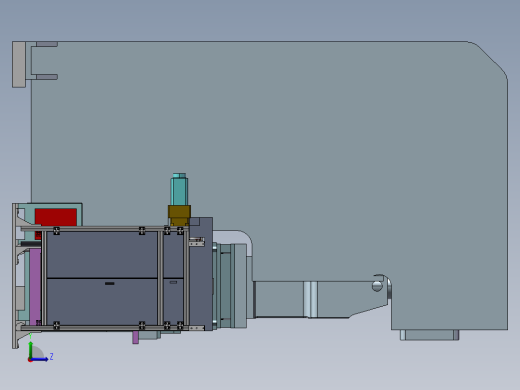 自动冲压上下料机 非标自动化设备3D图纸3D模型左视缩略图