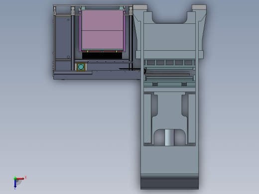 自动冲压上下料机 非标自动化设备3D图纸3D模型俯视缩略图