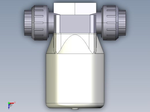 9DKPUFVCP DA 气动隔膜阀双作用BSP螺纹女性联盟结束，PVC-U系列俯视缩略图