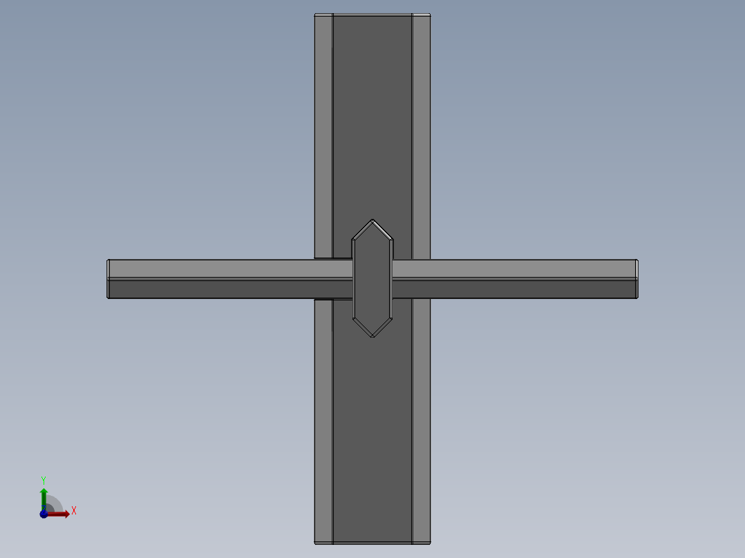 木制接头4前视图