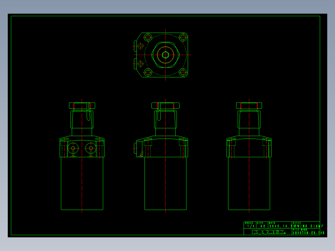 LHS0750-CR-Y45多系列多零件图纸模型