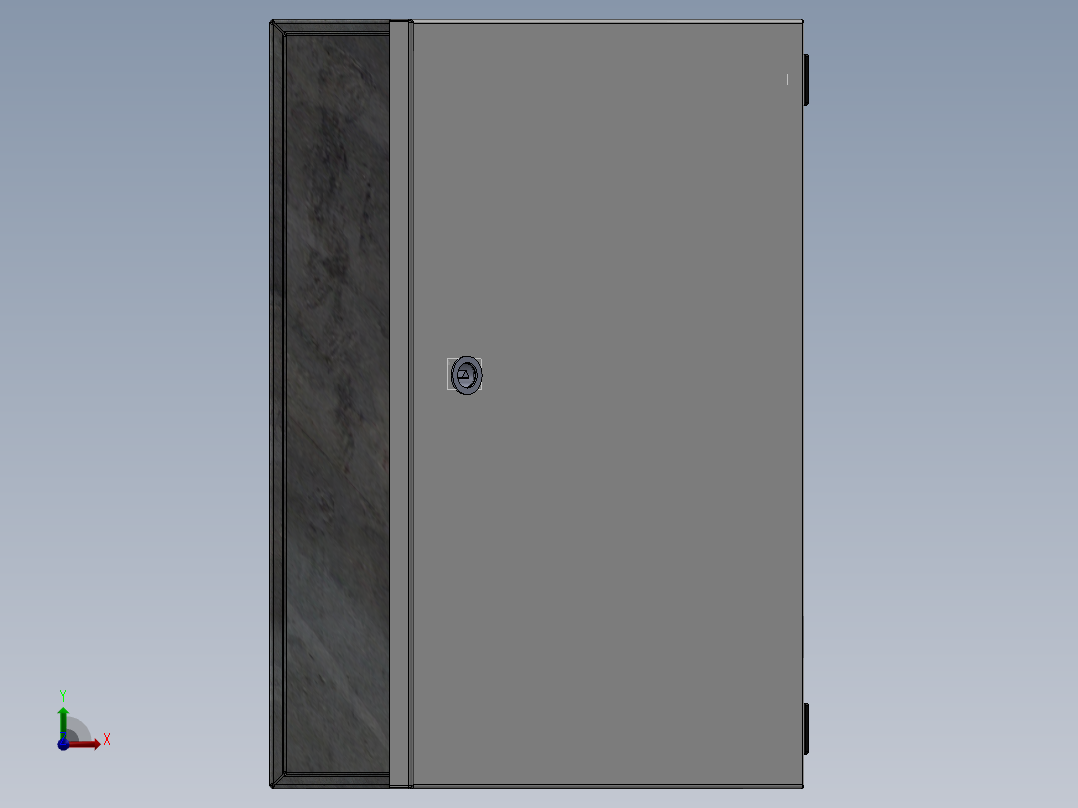 电器柜 电控柜 (77) 机械设计素材前视图