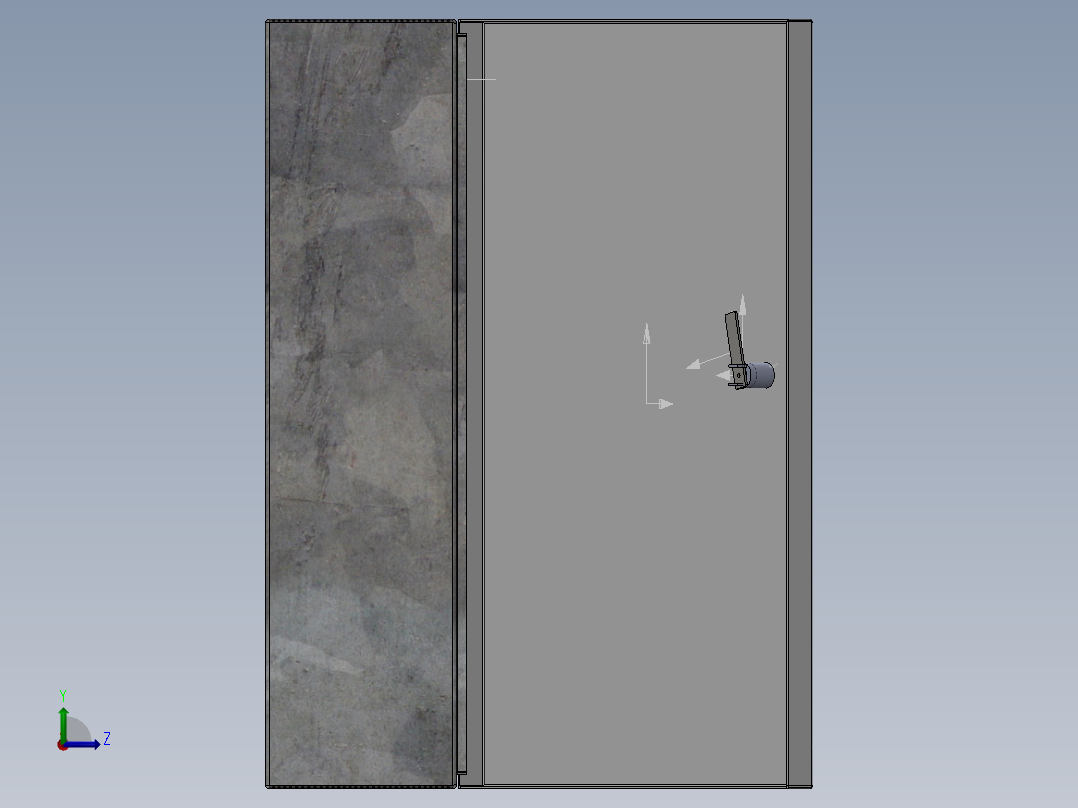 电器柜 电控柜 (77) 机械设计素材左视图