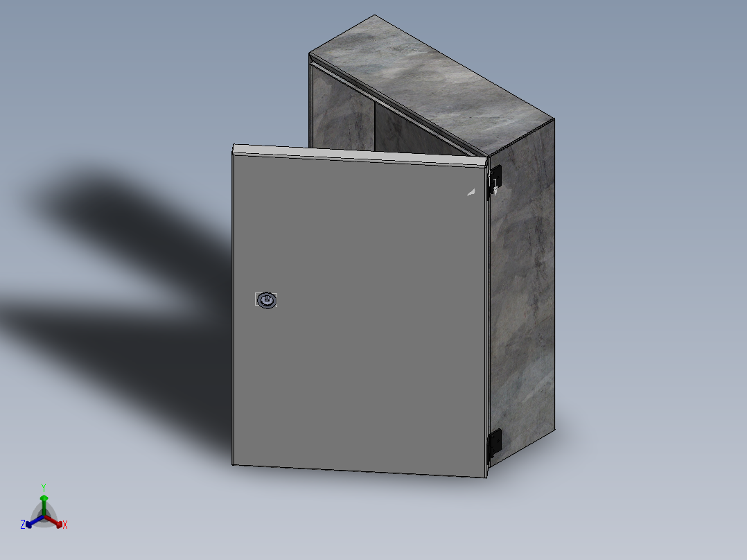 电器柜 电控柜 (77) 机械设计素材正等轴测图