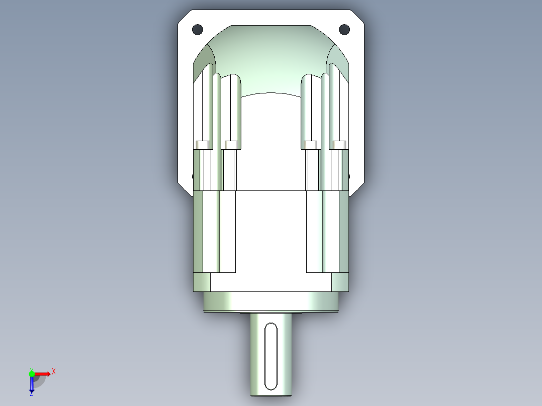 直齿ZPLX142-L1 35-114.3-200-M12.stp俯视图
