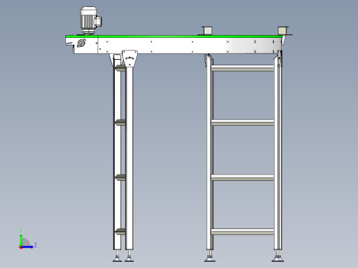 90°圆形带式输送机90-round-plastic-modular-belt-conveyor-IGS左视缩略图