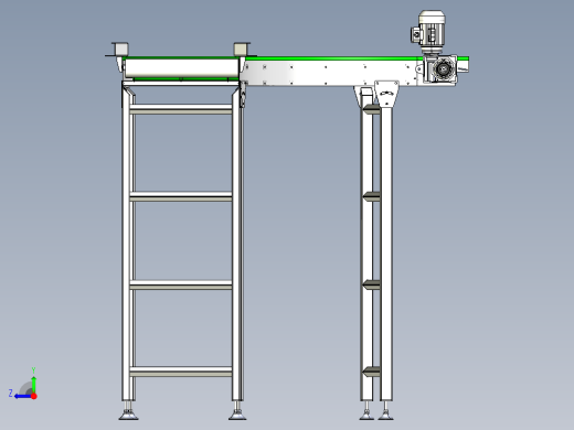90°圆形带式输送机90-round-plastic-modular-belt-conveyor-IGS右视缩略图