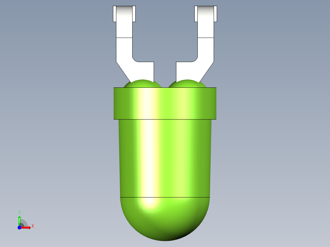光电元件封装-L-934GD-RA前视图