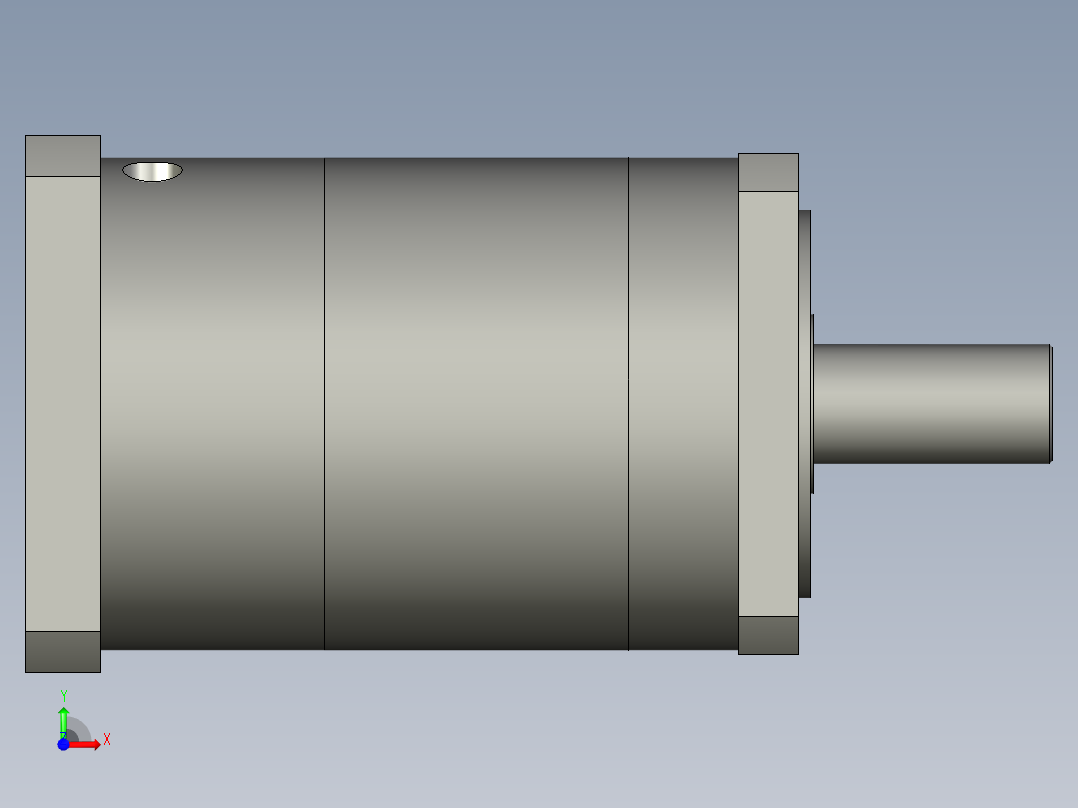 直齿PLF160-L2-LC 35-114.3-200-M12.stp前视图