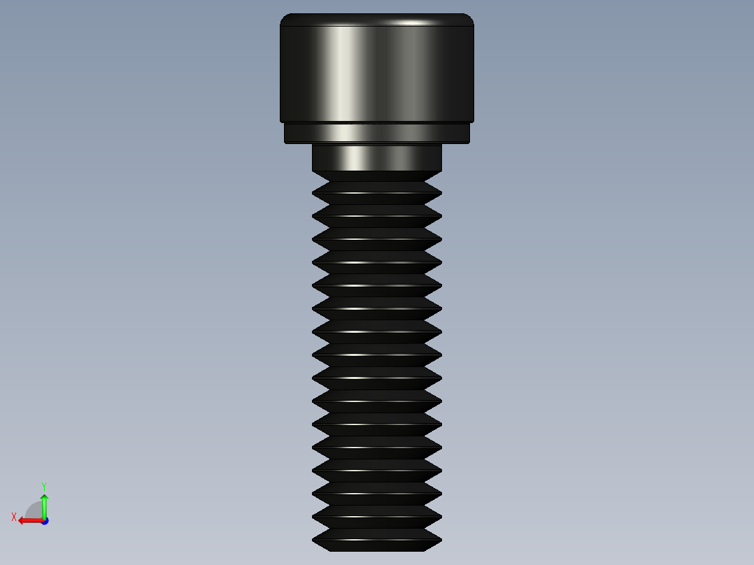 紧固件-IGES 0.3125 Socked Head后视图