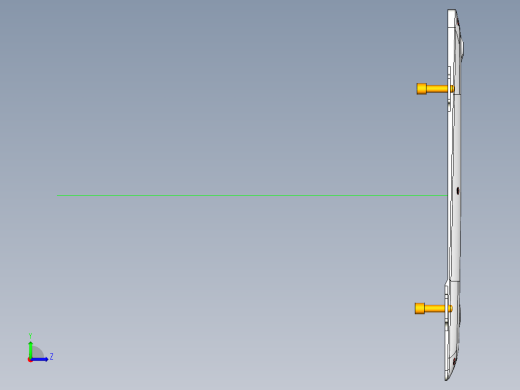 笔记本D壳4.5轴钻斜孔带程序模型左视缩略图
