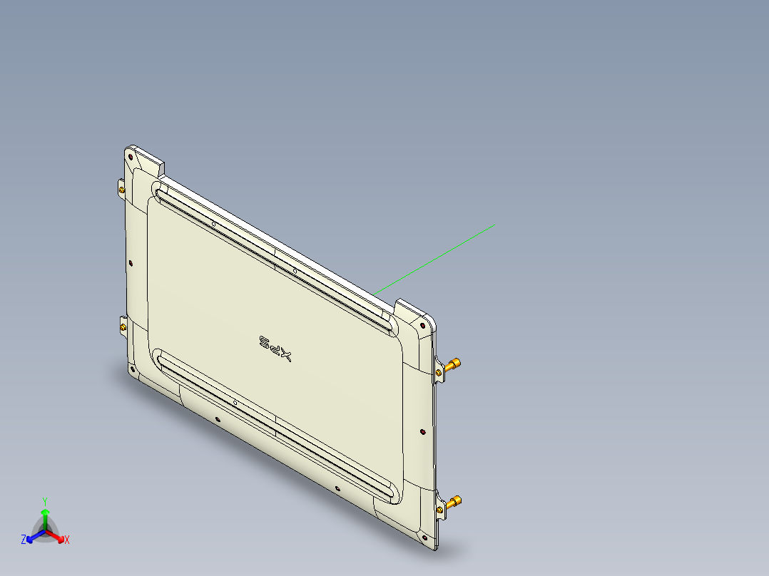 笔记本D壳4.5轴钻斜孔带程序模型正等轴测图