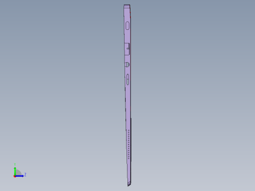 键盘外壳铣外形C角ug刀路程序模型左视缩略图