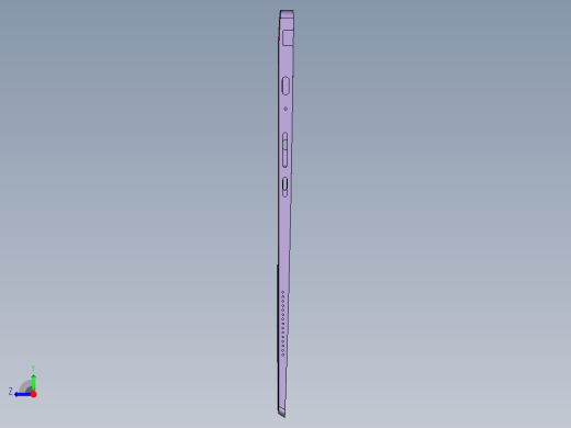 键盘外壳铣外形C角ug刀路程序模型右视缩略图