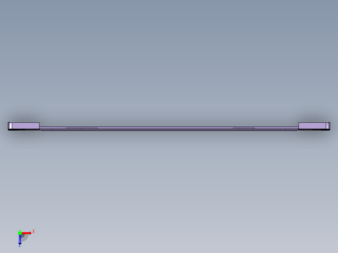 键盘外壳铣外形C角ug刀路程序模型俯视图