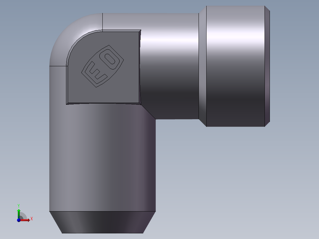 90度焊接接头、1DW9-24-16前视图