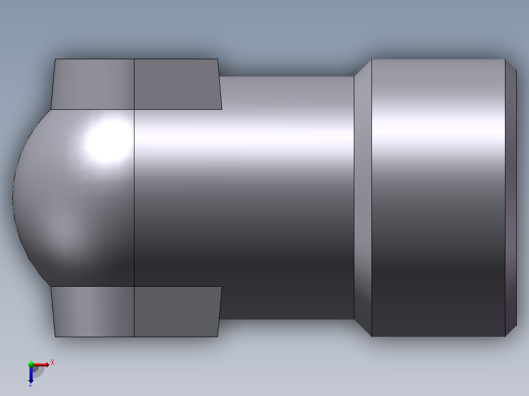 90度焊接接头、1DW9-24-16俯视图