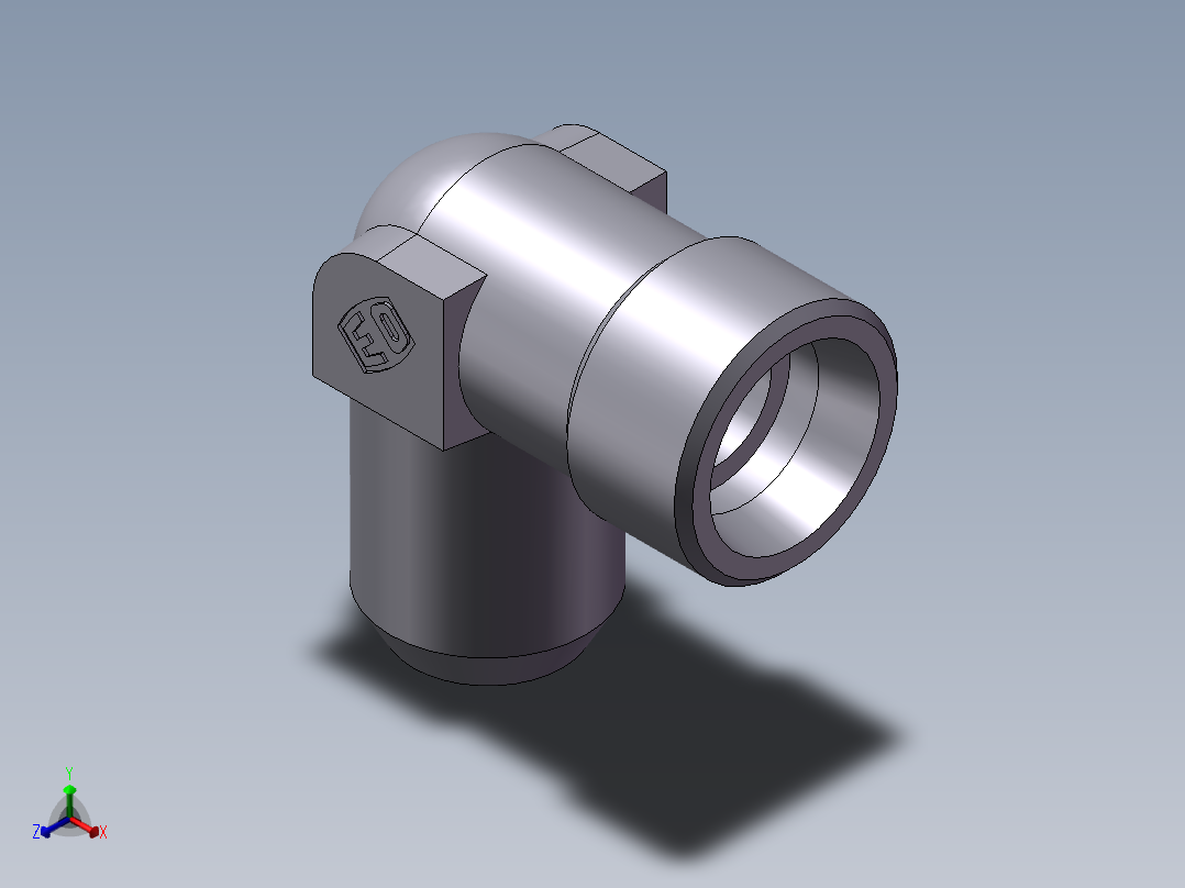 90度焊接接头、1DW9-24-16正等轴测图