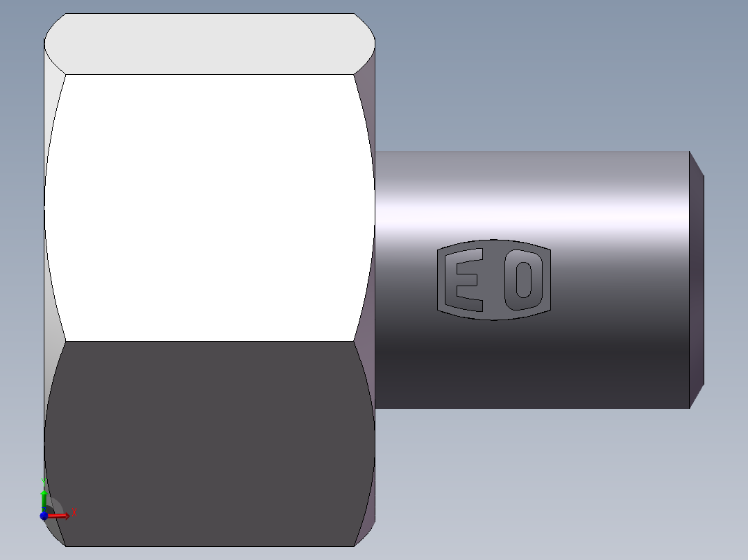 90度焊接接头、2WD-16X1.5前视图