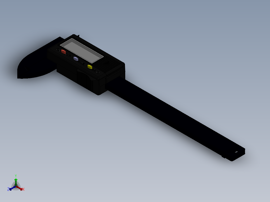 卡尺(5)正等轴测图