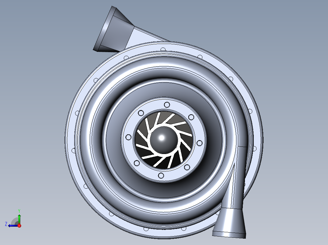 增压器(3)右视图