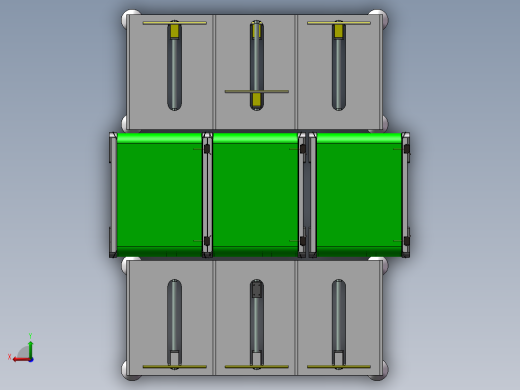 货架、多层互通输送货架后视缩略图