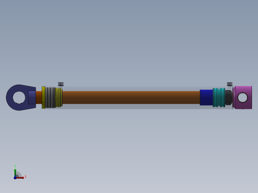 A0003372-焊接型液压缸（带前杆端安装孔）105x70x750 毫米