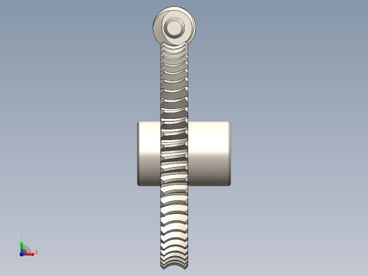 蜗轮蜗杆前视缩略图