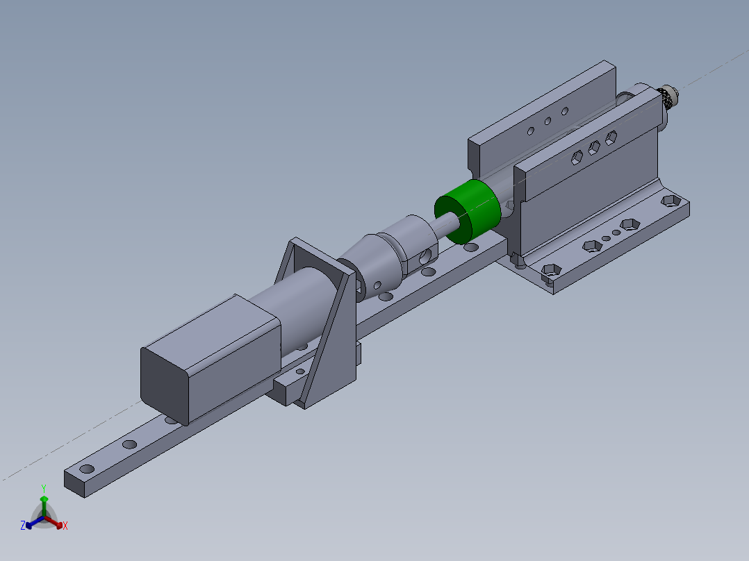 基于螺杆磨砂装置的精密膏体挤出器正等轴测图
