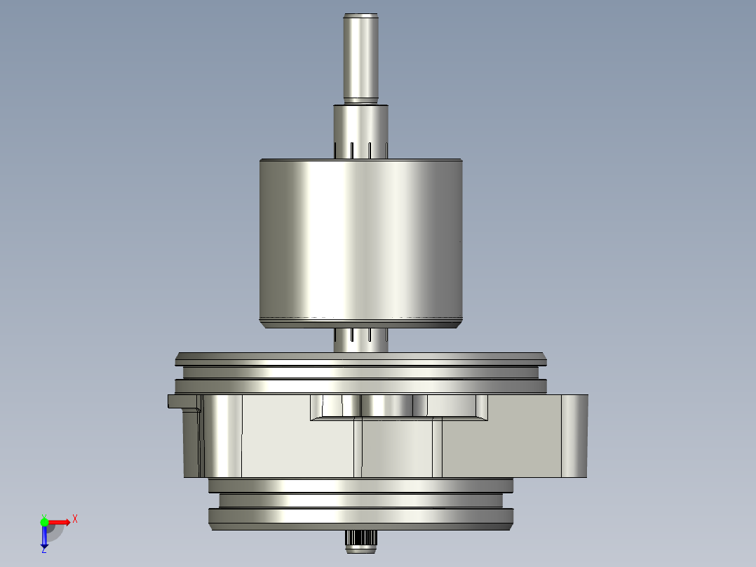 GC7-端盖+轴承+密封圈+转子俯视图