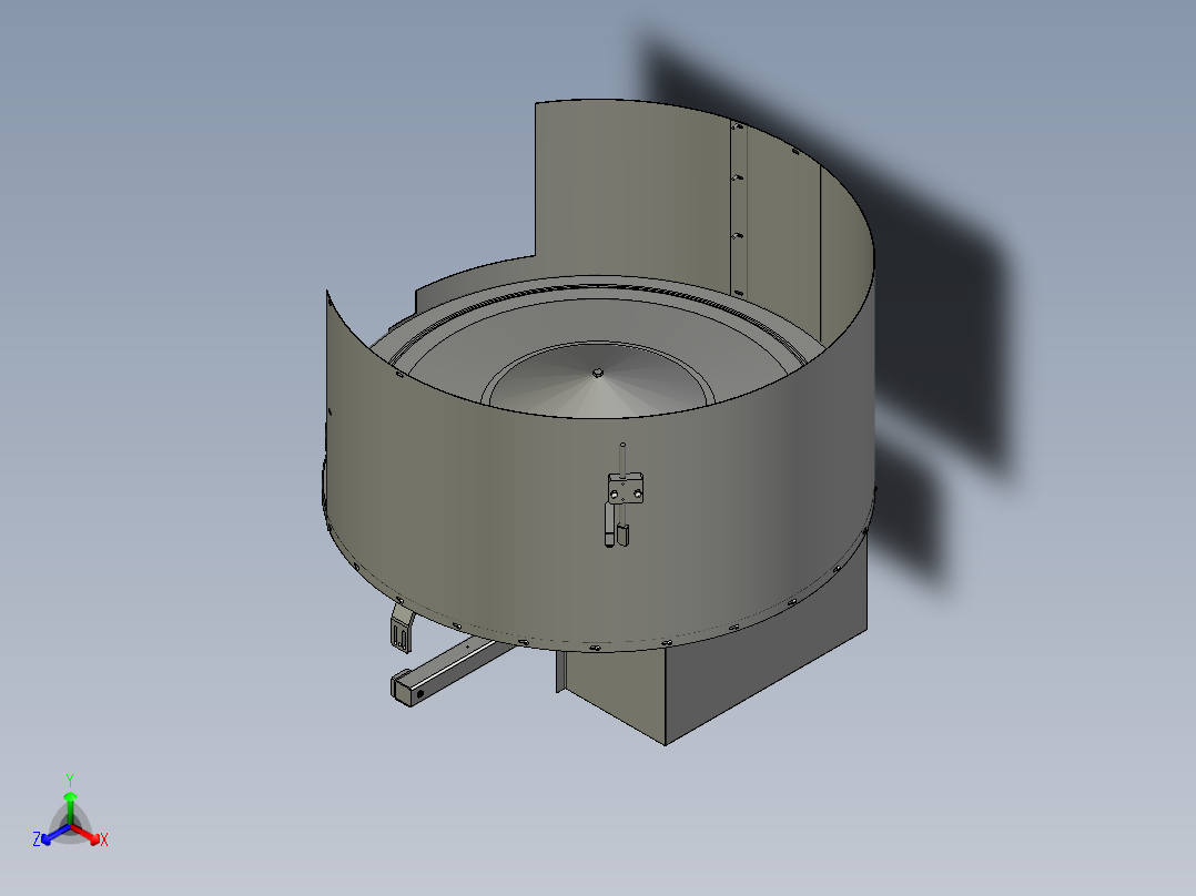 LP-200B-05-00转盘结构主视图