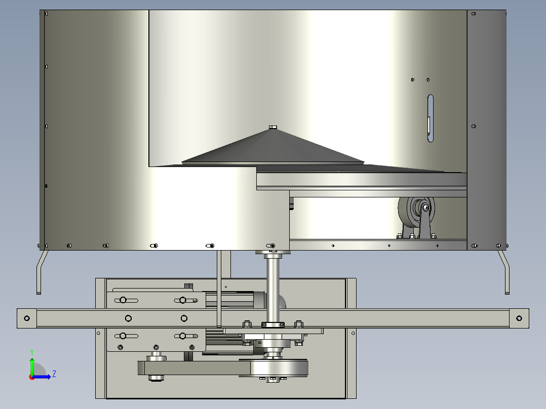 LP-200B-05-00转盘结构左视图