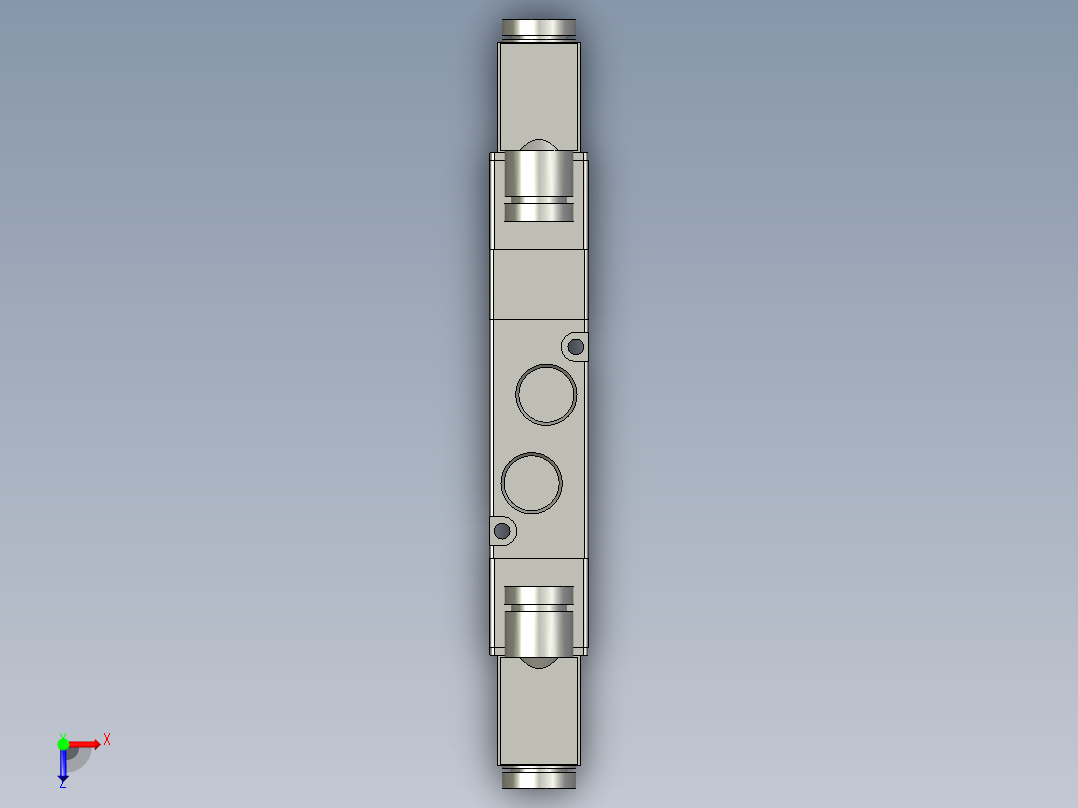 电磁阀4V330C10B亚德客俯视图