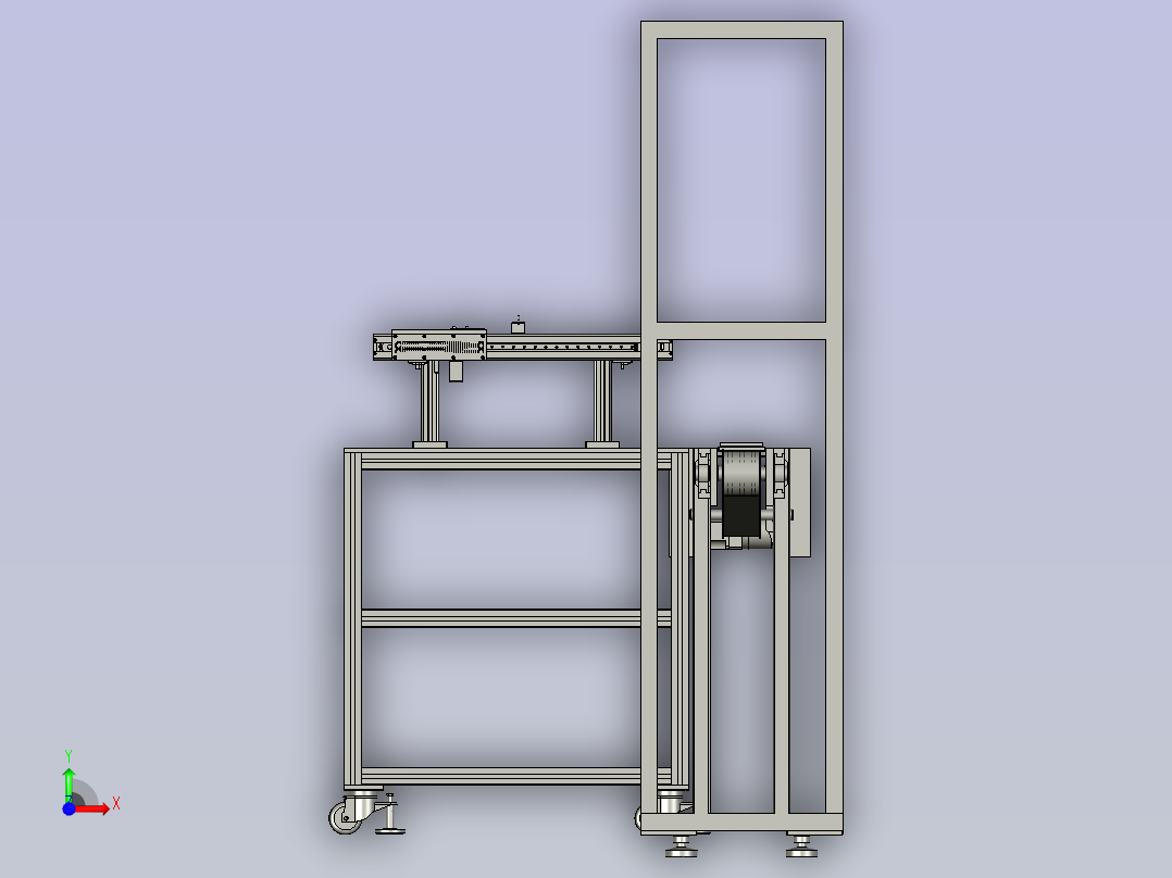 高安全性链条输送机前视图