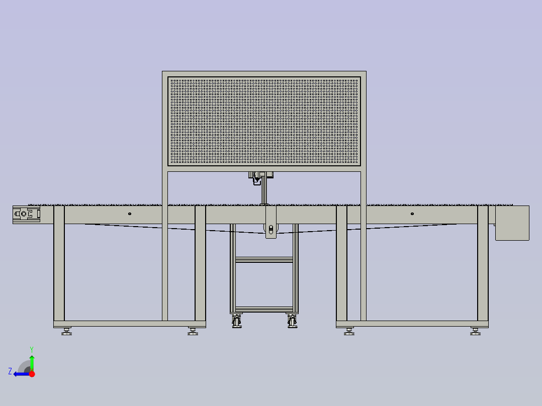 高安全性链条输送机右视图