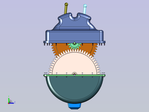 螺杆式水力机械左视缩略图