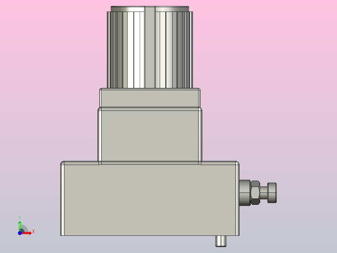 流量控制阀(调速阀、单向调速阀02，03)[FG(FCG)-02-30-N-30]前视图